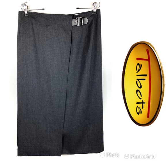 LIKE NEW TALBOTS Petites Lined Wool Skirt Sz 14P - Picture 1 of 6